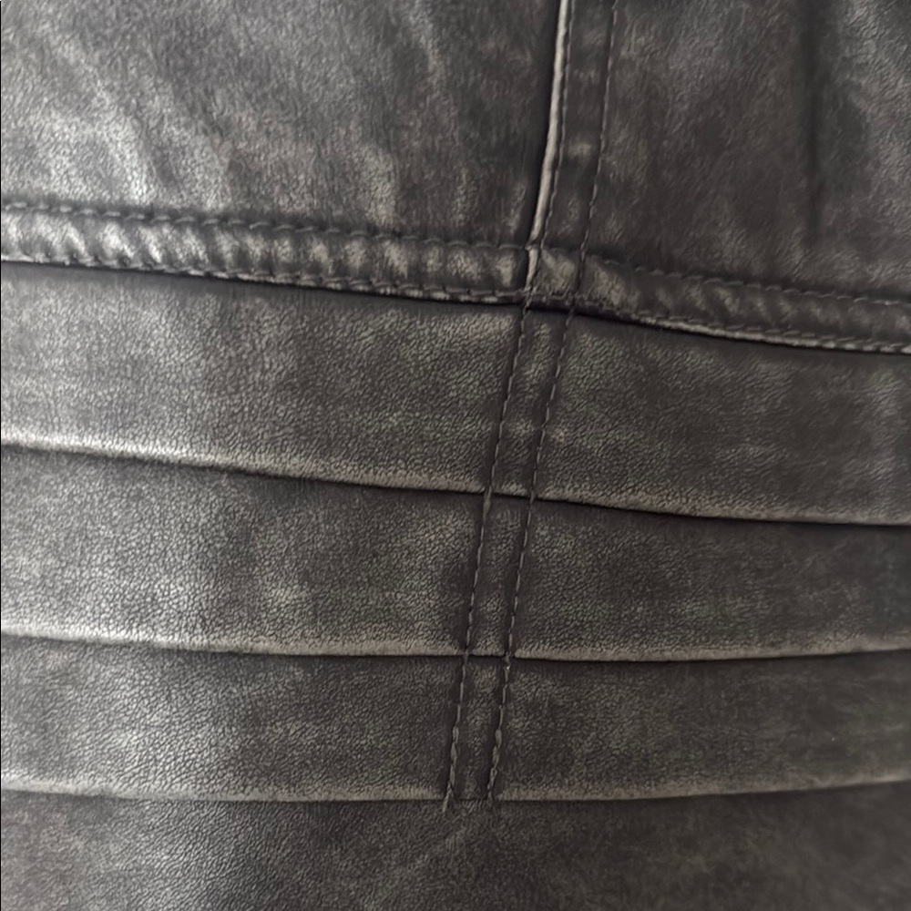 Dollhouse Gray Faux Leather Sleeveless Top - Picture 2 of 8